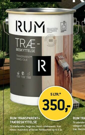 XL-BYG Rum transparent+ træbeskyttelse tilbud