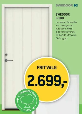 XL-BYG Swedoor p-100 tilbud