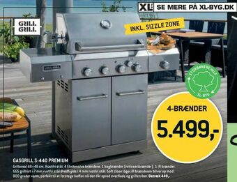 XL-BYG Gasgrill s-440 premium tilbud