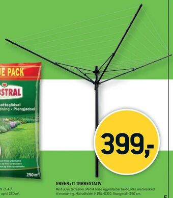 XL-BYG Green>it tørrestativ tilbud