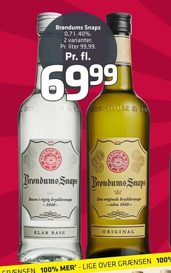 Fleggaard Brøndums snaps tilbud