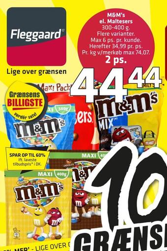 Fleggaard M&m's el. maltesers tilbud