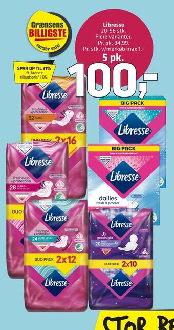 Fleggaard Libresse tilbud