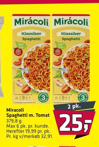 Fleggaard Miracoli spaghetti m. tomat tilbud