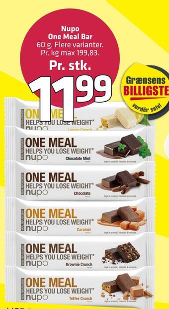 Fleggaard Nupo one meal bar tilbud