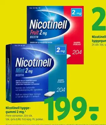 Nicotinell tygge gummi 2 mg