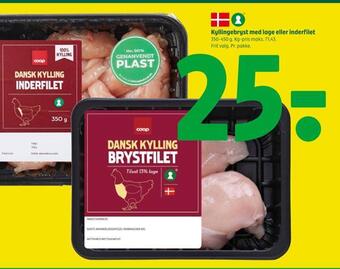 Coop 365 Kyllingebryst med lage eller inderfilet tilbud