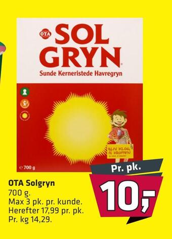 Fleggaard Ota solgryn tilbud