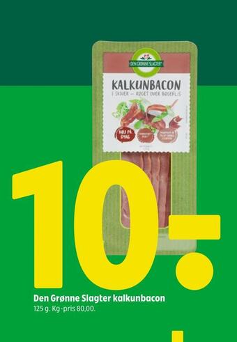Coop 365 Den grønne slagter kalkunbacon tilbud