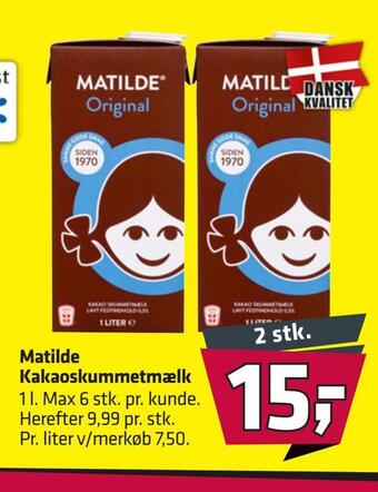 Fleggaard Matilde kakaoskummetmælk tilbud