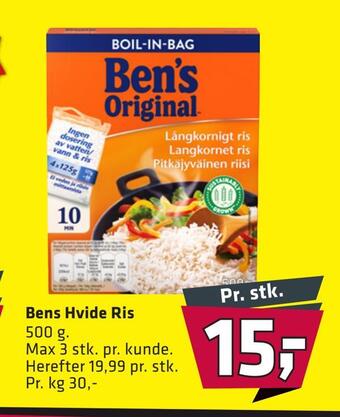 Fleggaard Bens hvide ris tilbud