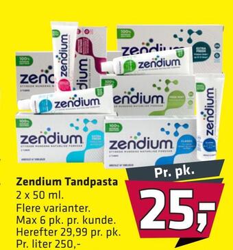 Fleggaard Zendium tandpasta tilbud