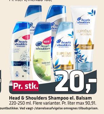 Fleggaard Head & shoulders shampoo el. balsam tilbud