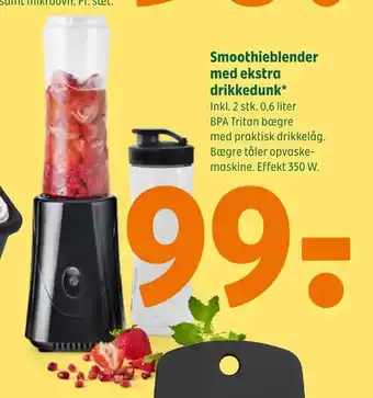 Smoothieblender med ekstra drikkedunk