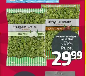 Fleggaard Menthol eukalyptus lys el. mørk tilbud