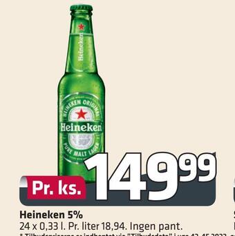 Fleggaard Heineken 5% tilbud