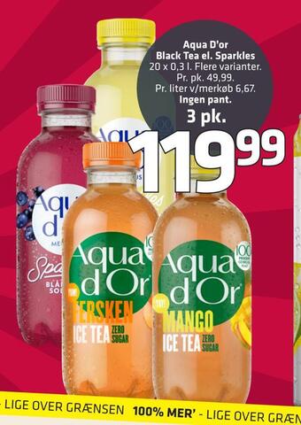 Fleggaard Aqua d'or black tea el. sparkles tilbud