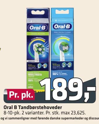 Fleggaard Oral b tandbørstehoveder tilbud