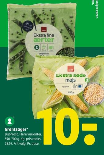Coop 365 Grøntsager tilbud