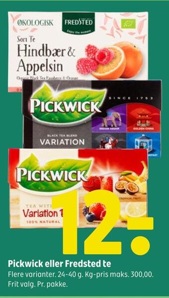 Coop 365 Pickwick eller fredsted te tilbud