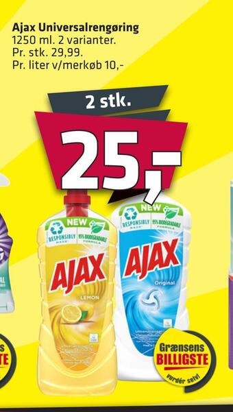 Fleggaard Ajax universalrengøring tilbud