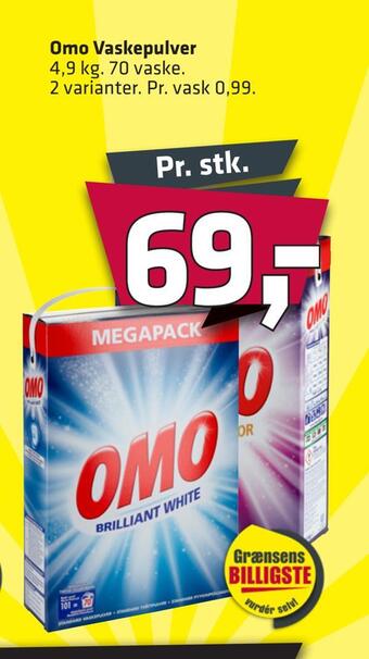 Fleggaard Omo vaskepulver tilbud