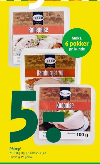 Coop 365 Pålæg* tilbud