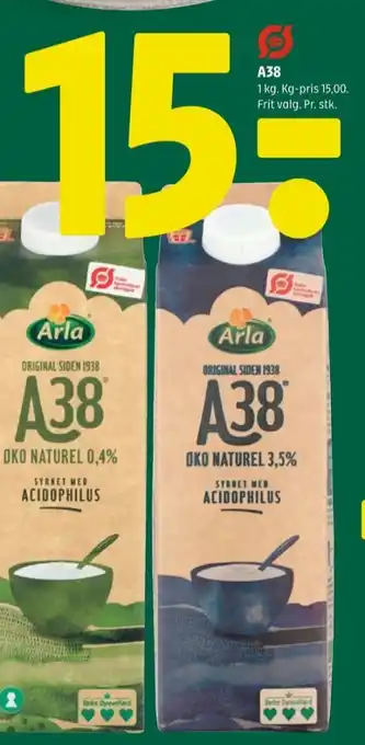 Coop 365 Arla a-38 øko naturel 0,4% tilbud