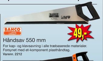 Harald Nyborg Bahco håndsav tilbud