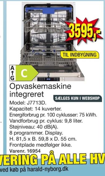 Harald Nyborg Wasco opvaskemaskine tilbud