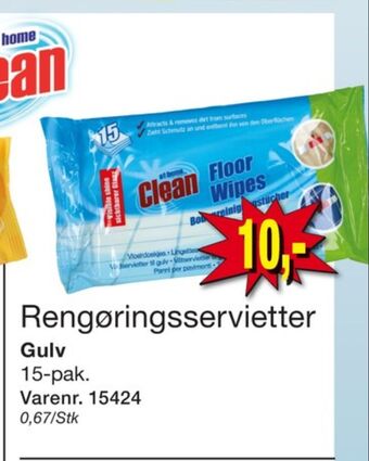 Harald Nyborg At home clean rengøringsservietter tilbud