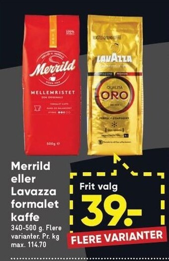Bilka Formalet kaffe tilbud