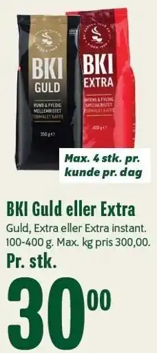 Min Købmand Bki guld el. extra tilbud
