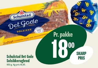 Min Købmand Schulstad det gode solsikkerugbrød tilbud