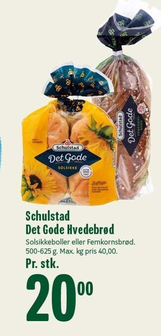 Min Købmand Schulstad det gode hvedebrød tilbud