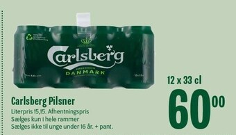 Min Købmand Carlsberg pilsner tilbud