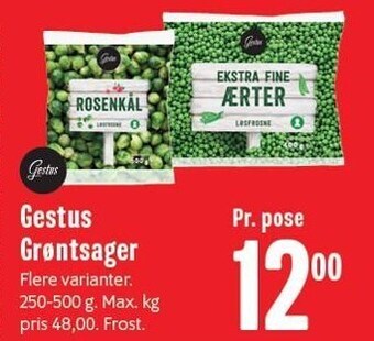 Gestus grøntsager