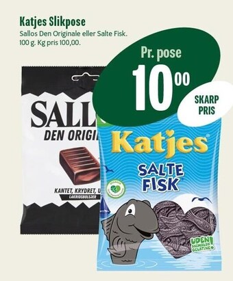 Min Købmand Katjes slikpose tilbud