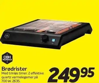 Din Isenkræmmer Brødrister - flad tilbud