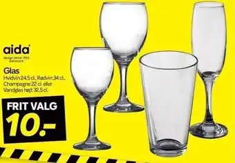 Din Isenkræmmer Glas - flere varianter tilbud