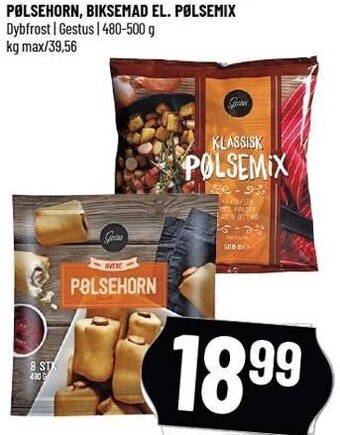 Løvbjerg Pølsehorn, biksemad el. pølsemix tilbud