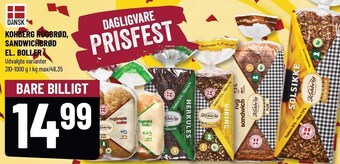 Løvbjerg Kohberg rugbrød, sandwichbrød el. boller tilbud