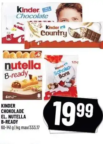 Løvbjerg Kinder chokolade el. nutella b-ready tilbud