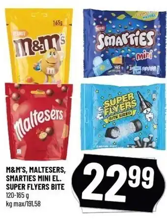 Løvbjerg M&m's, maltesers, smarties mini el. super flyers bite tilbud