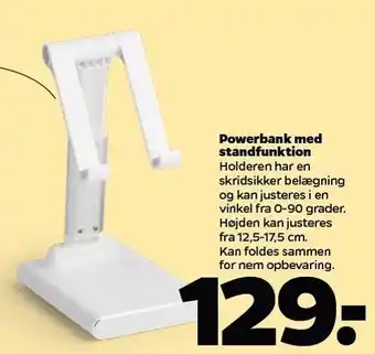 Netto Powerbank m. standfunktion tilbud