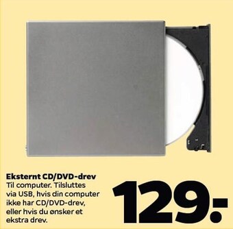 Eksternt cd/dvd-drev
