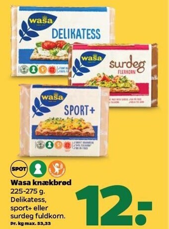 Netto Wasa knækbrød tilbud