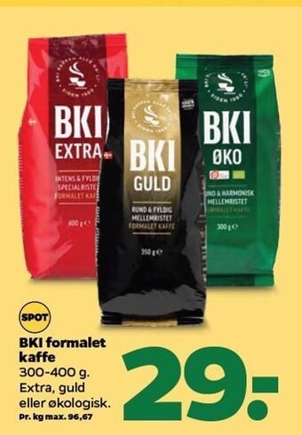 Netto Bki formalet kaffe tilbud
