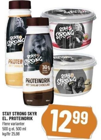 Løvbjerg Stay Strong Skyr El. Proteindrik 500g tilbud