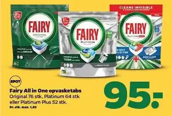 Netto Fairy all in one opvasketabs tilbud